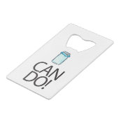 Kann tun kreditkartenflaschenöffner (Rückseite Schrägansicht)