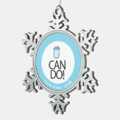 Kann tun schneeflocken Zinn-Ornament (Rechts)