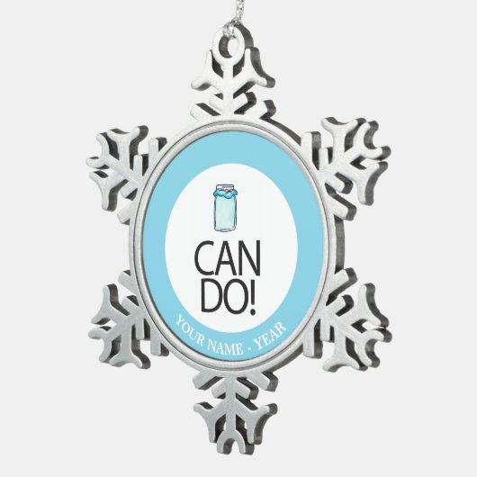 Kann tun schneeflocken Zinn-Ornament (Rechts)