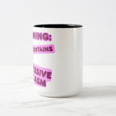 Kann übertriebene Sarkasmus enthalten Zweifarbige Tasse (Mittel)