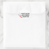 Kann uns nichts gleiten lassen! runder aufkleber (Tasche)