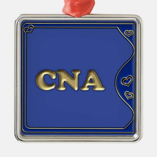 KANN verzieren Silbernes Ornament (Vorne)