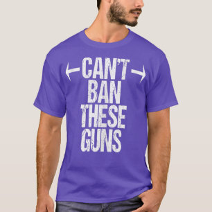 Kann Waffen nicht verbieten Muskeln Fitness Lustig T-Shirt
