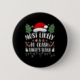 Kann Weihnachts-Weihnachtswitz des Weihnachtsmanns Button