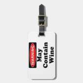 Kann Wein enthalten Gepäckanhänger (Vorderseite vertikal)