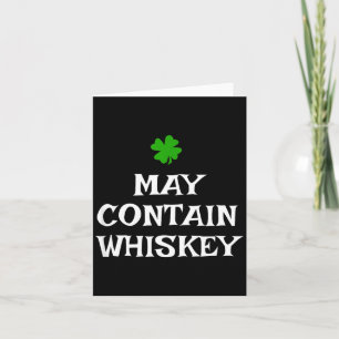Kann Whiskey enthalten St. Patrick's Day Trinken I Karte