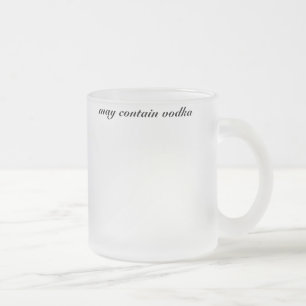 kann Wodka enthalten Mattglastasse