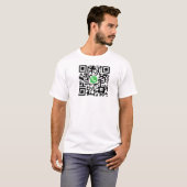 kann-zu-Connect WhatsApp QR-Code - Men-T - Shirt (Vorne ganz)