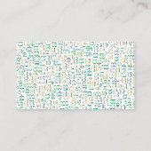 Kannada Visitenkarte (Rückseite)