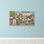 Kannapolis, North Carolina - Große Briefszenen Leinwanddruck (Insitu (Holzboden))