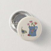 Kanne mit Vogel Button (Vorne & Hinten)