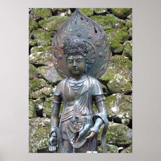 Kannon (Kwan Yin) Statue auf dem Berg Kurama Poster (Vorne)