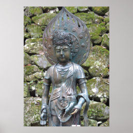 Kannon (Kwan Yin) Statue auf dem Berg Kurama Poster