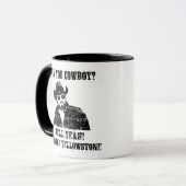 Kannst du Cowboy? Tasse (Vorderseite Links)