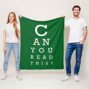 Kannst du das lesen? fleecedecke