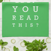 Kannst du das lesen? geschirrtuch (Gefaltet)