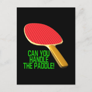 Kannst du das Paddel handhaben? Postkarte