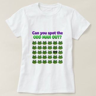 Kannst du das schwarze Schaf entdecken lustiges T- T-Shirt