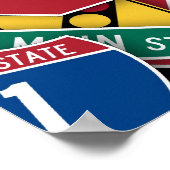 Kannst du die Zeichen nicht lesen? Poster (Ecke)