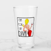 "Kannst du DIVA sagen?" Glas (Vorderseite)