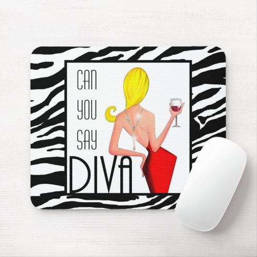 "Kannst du DIVA sagen?" Mousepad (Mit Mouse)