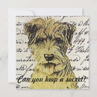 Kannst du ein Geheimnis behalten haben? Einladung