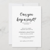 Kannst du ein Geheimnis behalten haben? | Überrasc Einladung (Vorderseite)