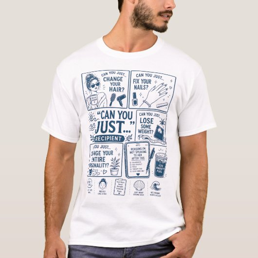 Kannst du einfach... Empfänger T-Shirt (Vorderseite)