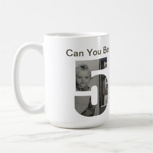 Kannst du es glauben, 50 zu werden? Kinderfoto-Col Kaffeetasse