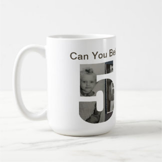 Kannst du es glauben, 50 zu werden? Kinderfoto-Col Kaffeetasse