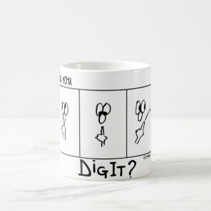 "Kannst du es tun?"-DigitCartoon.com Kaffeetasse
