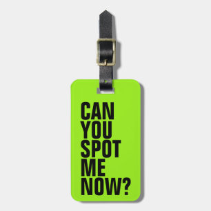 Kannst du mich jetzt entdecken? Funny Luggage Tag  Gepäckanhänger