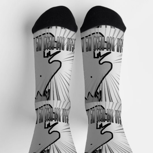 Kannst du mich jetzt hören? Quirky Socken (Oben)