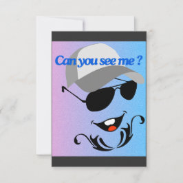 Kannst du mich sehen? dankeskarte