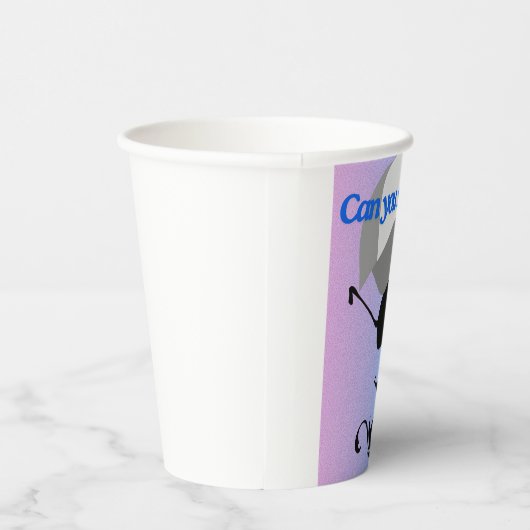 Kannst du mich sehen? pappbecher (Rechts)