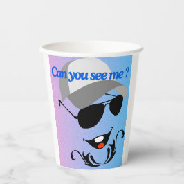 Kannst du mich sehen? pappbecher