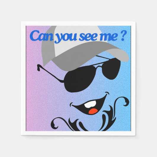Kannst du mich sehen? serviette (Vorderseite)