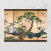 Kano Eino Vögel und Blume von Frühjahr und Sommer