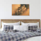 Kanō Hōgai Zwei Dragons in Wolken Leinwanddruck (Insitu (Schlafzimmer))