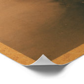 Kanō Hōgai Zwei Dragons in Wolken Poster (Ecke)