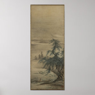 Kano Masanobu - Schätzen von Lotos Poster