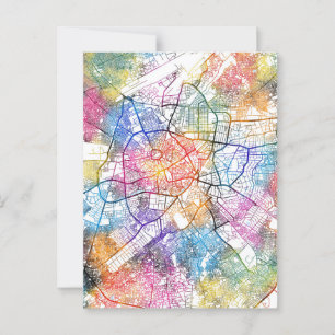 Kano Nigeria City Map Postkarte