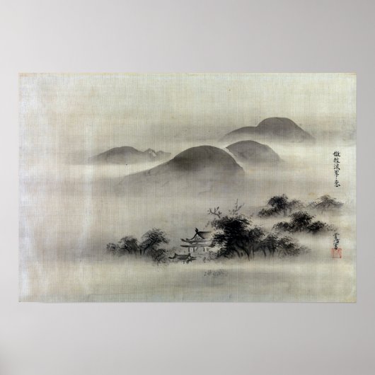 Kano Tsunenobu Temple Poster (Vorne)