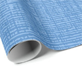 Kano-Webstoff in Blau Geschenkpapier (Rolleneckpunkt)