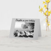 KANOEISTISCHER LIEBSTAG FÜR **DAUGHTER** KARTE (Gelbe Blume)