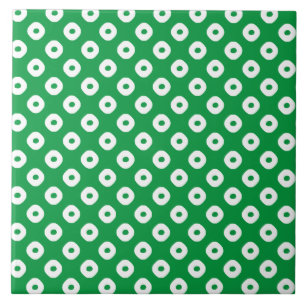 "Kanoko" Fawn Spot Muster weiß Fliese