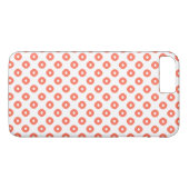 "Kanoko" Fawn Spot Pattern Salmon Pink Case-Mate iPhone Hülle (Rückseite (Horizontal))