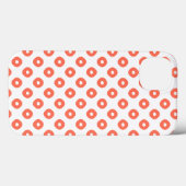 "Kanoko" Fawn Spot Pattern Salmon Pink Case-Mate iPhone Hülle (Rückseite (Horizontal))