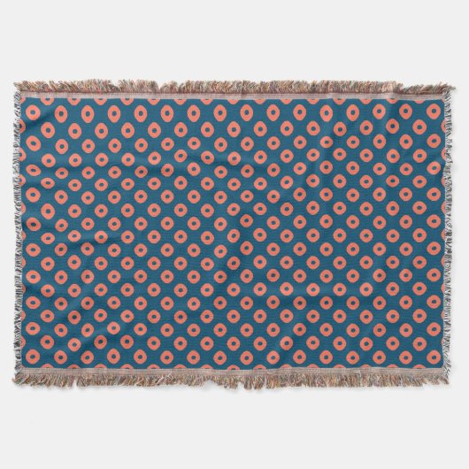 "Kanoko" Fawn Spot Pattern Salmon Pink Decke (Vorderseite)