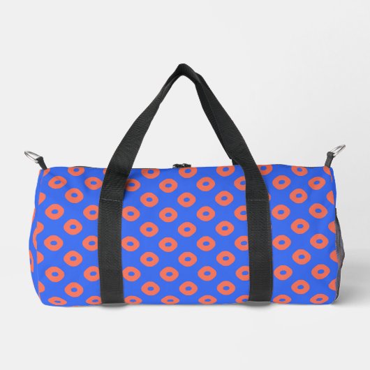 Kanoko" Fawn Spot Pattern Salmon Pink Duffle Bag (Vorderseite)